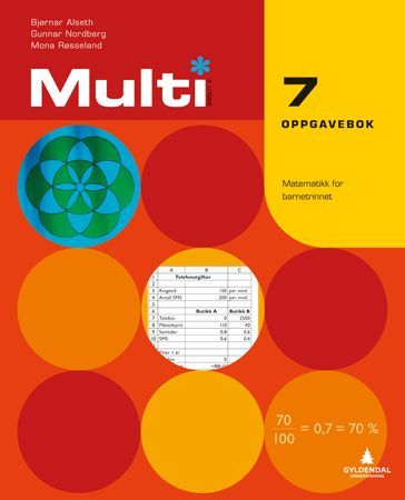Multi 7, 2. utgåve : matematikk for barnesteget. Oppgåvebok
