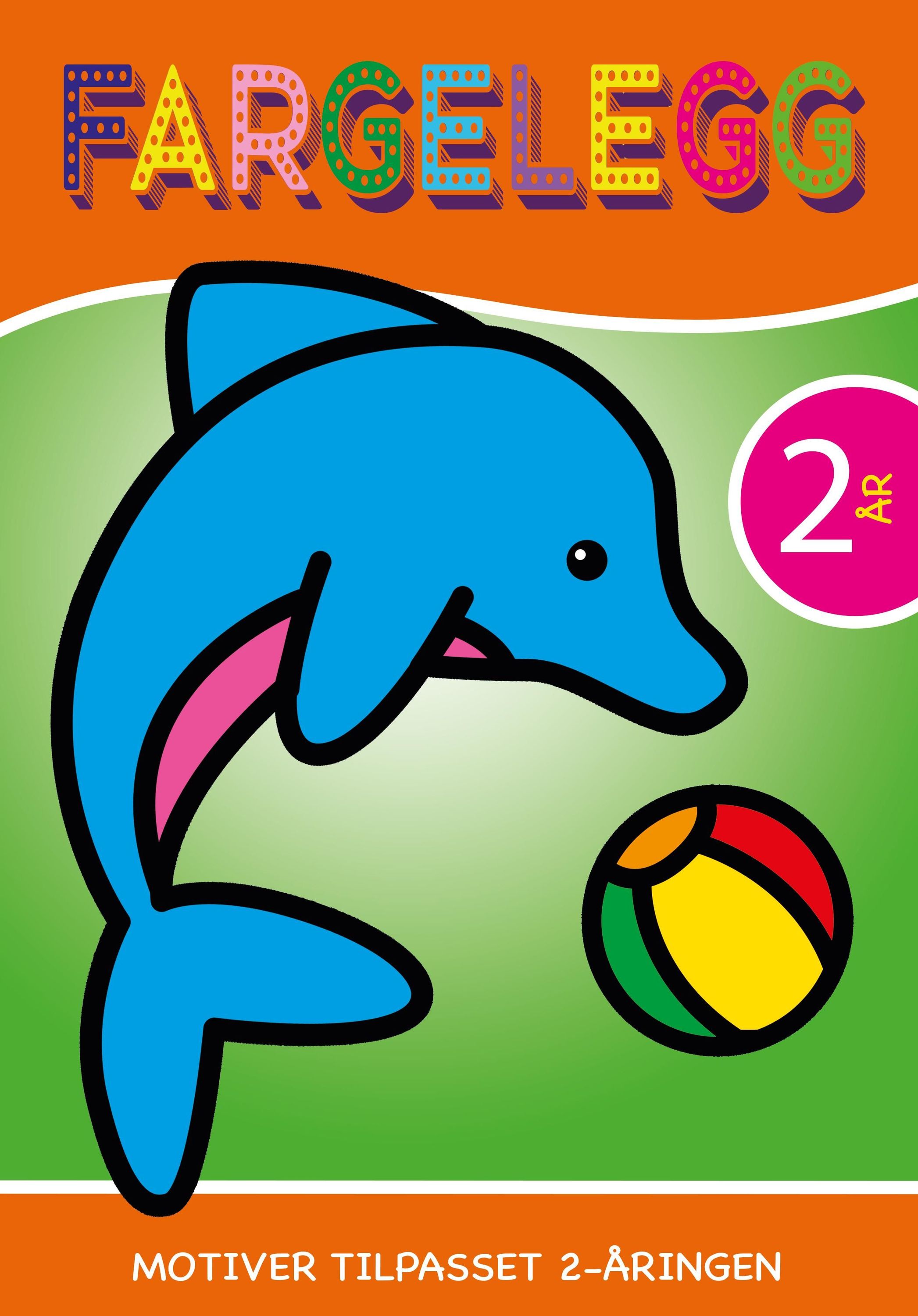 Fargelegg - 2 år : motiver tilpasset  2-åringen