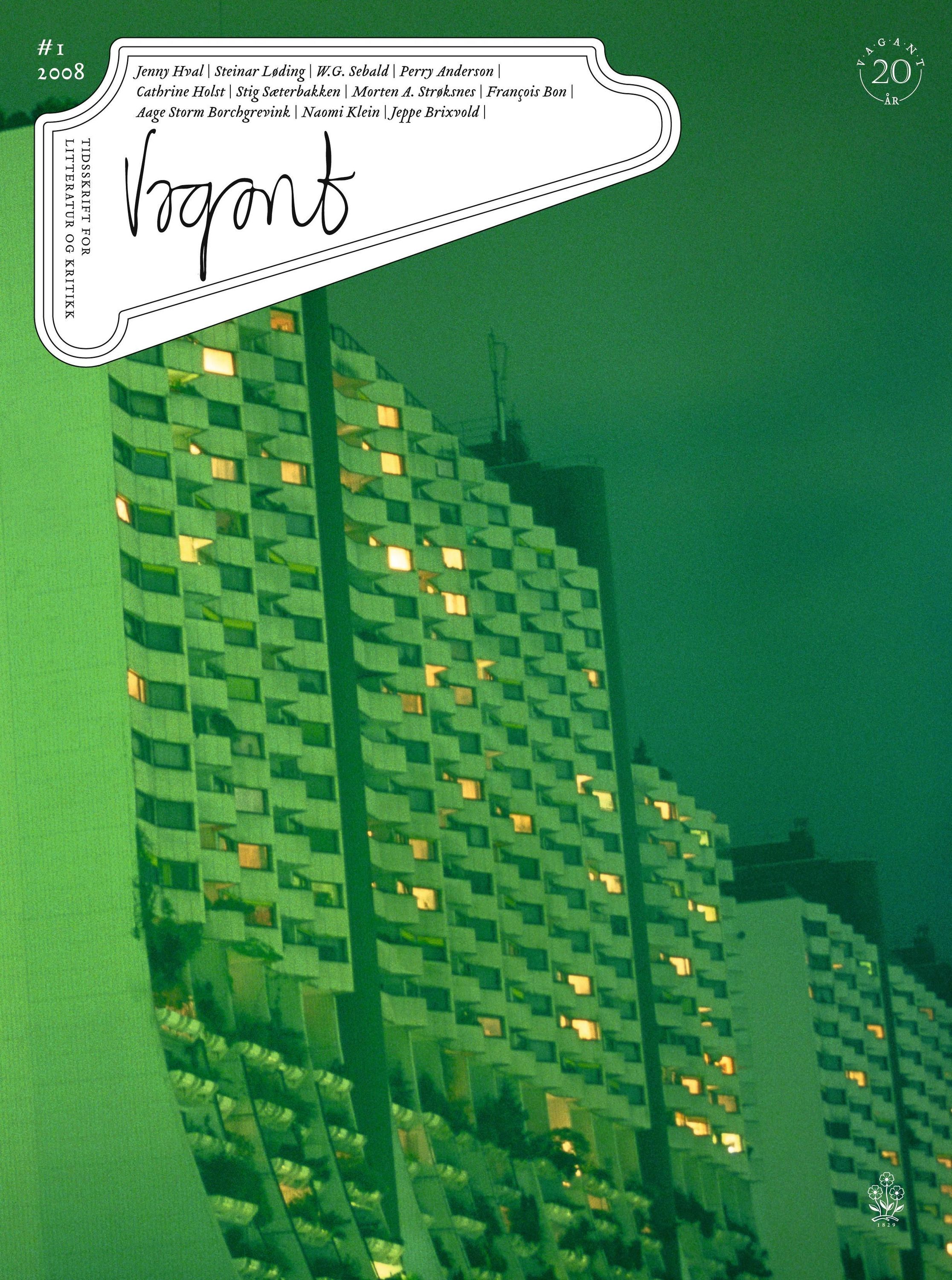 Vagant 1/2008 : tidsskrift for litteratur og kritikk