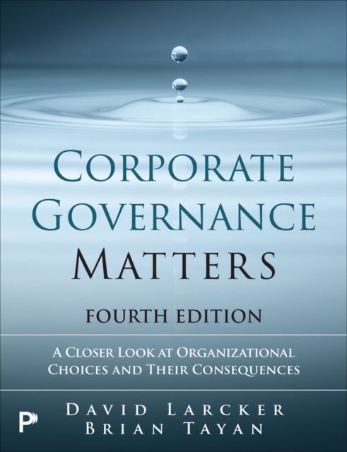Corporate Governance Matters 4th edition