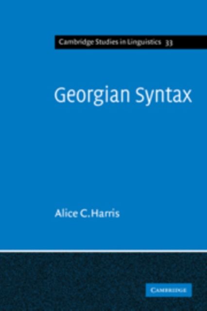 Georgian Syntax : A Study in Relational Grammar