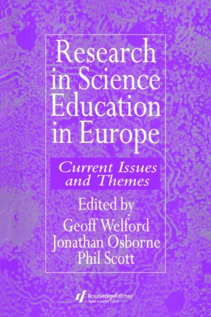 Research in science education in Europe