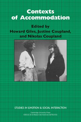 Contexts of Accommodation : Developments in Applied Sociolinguistics