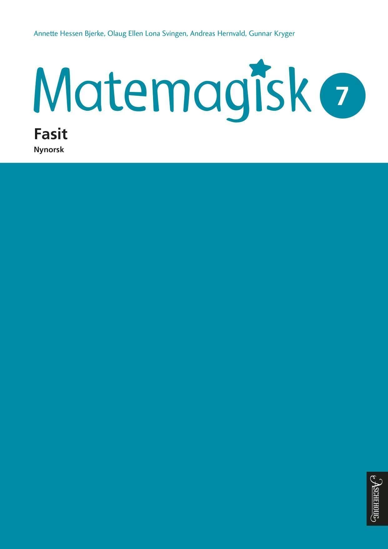 Matemagisk 7. Fasit