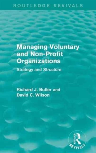 Managing Voluntary and Non-Profit Organizations : Strategy and Structure
