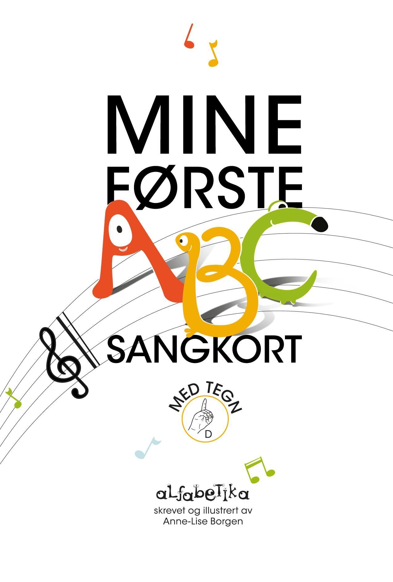Mine første ABC sangkort : med tegn