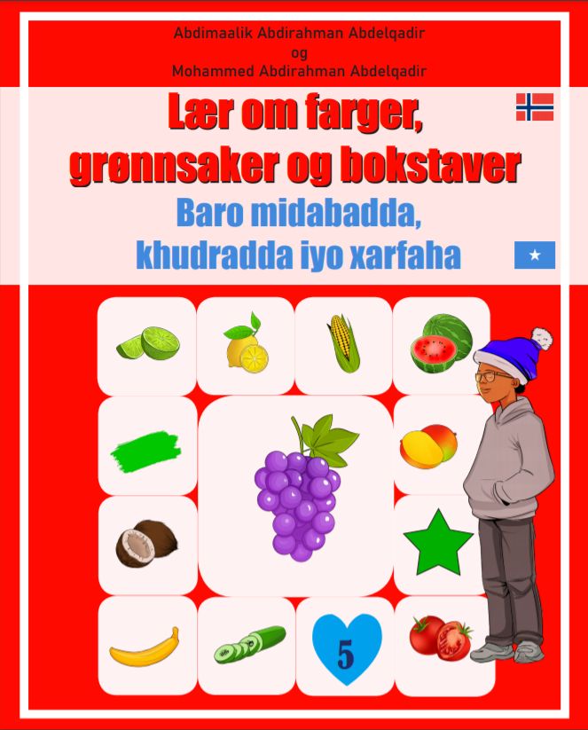 Lær om farger, grønnsaker og bokstaver