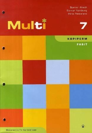 Multi 7 : kopiperm : fasit : matematikk for barnetrinnet