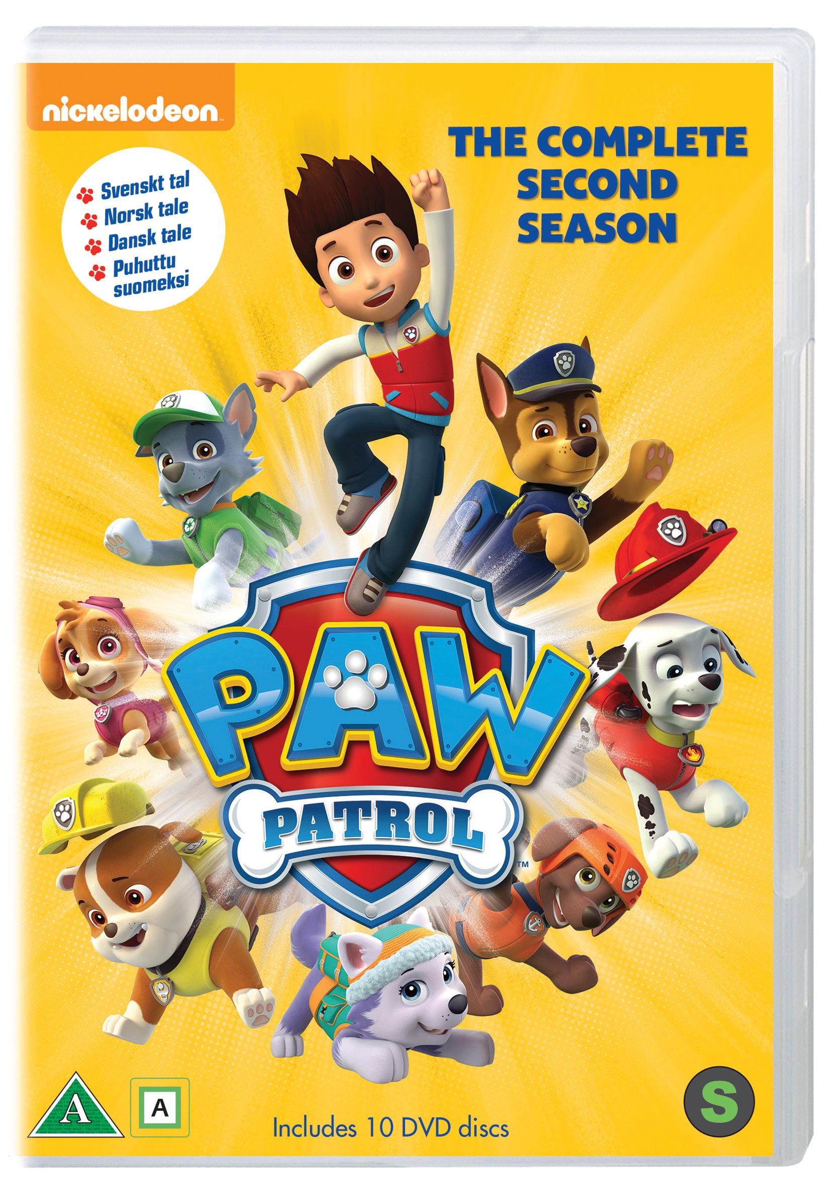 Paw Patrol - Sesong 2, Vol 1-10 - Komplett Boks