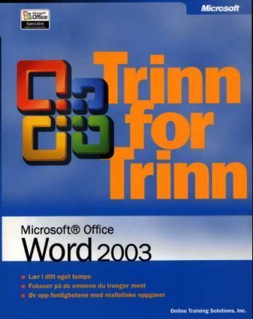 Microsoft Office Word 2003 : trinn for trinn