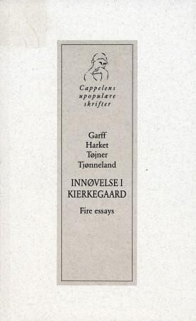 Innøvelse i Kierkegaard : fire essays