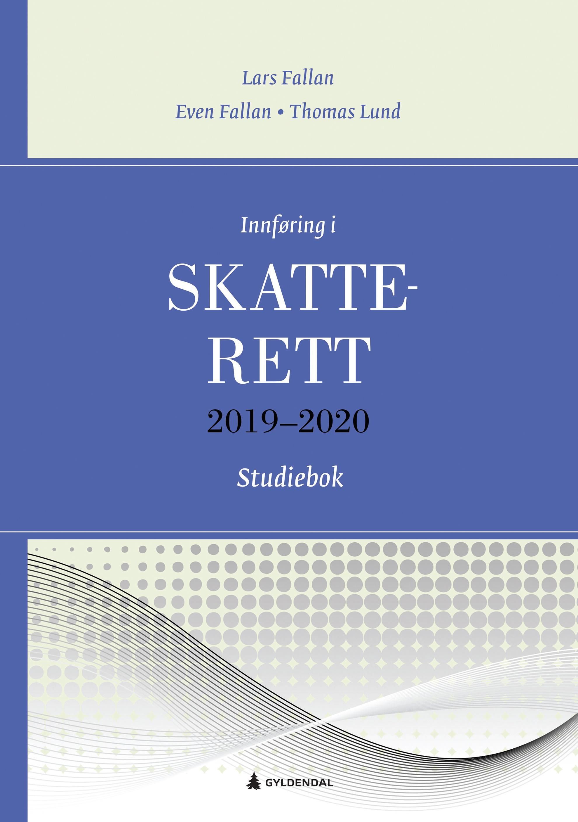 Innføring i skatterett 2019-2020 : studiebok : oppgaver og løsninger : løsningsforslag til oppgaver i læreboka