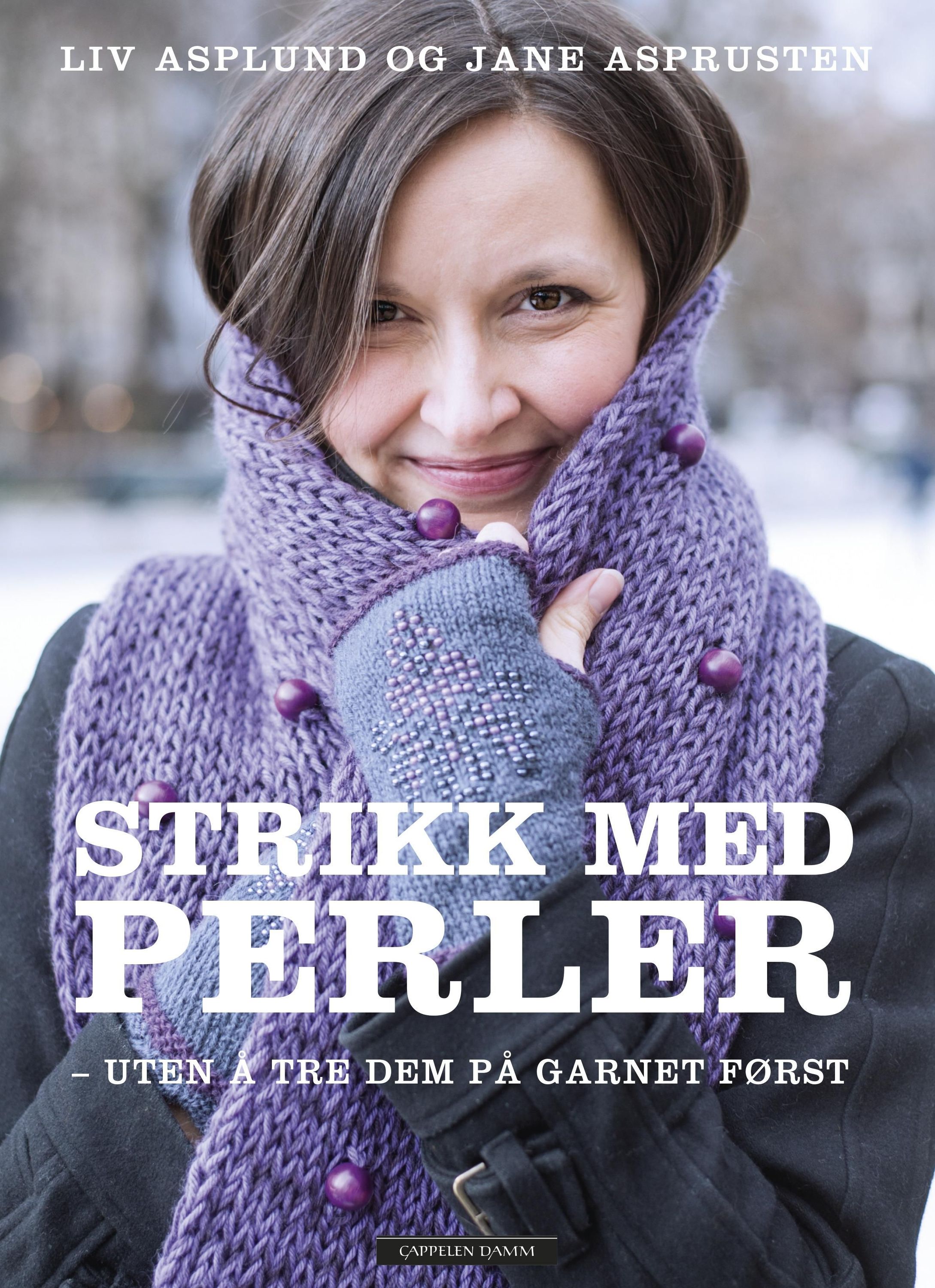 Strikk med perler : uten å tre dem på garnet først