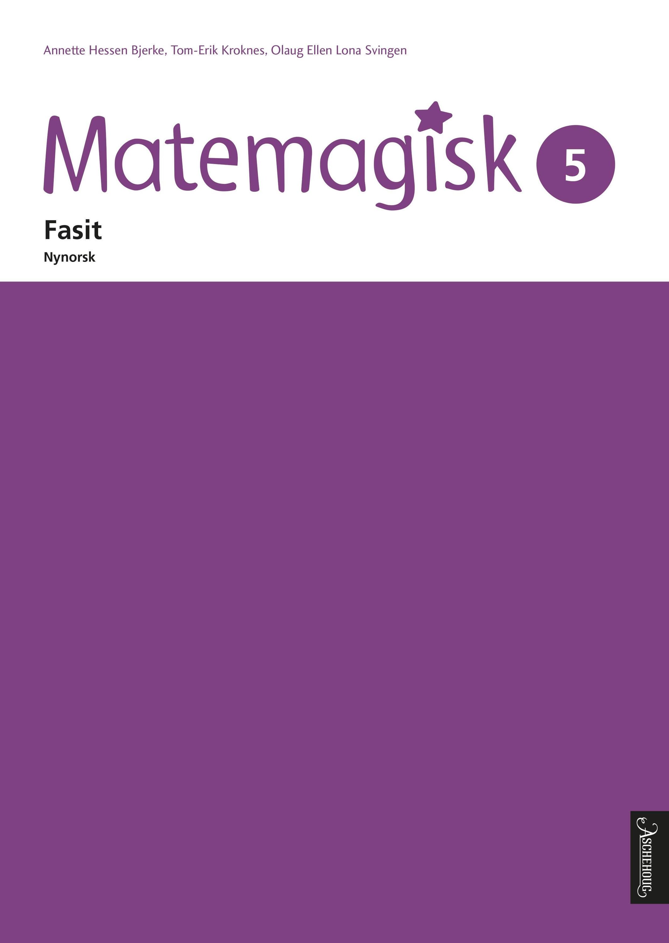 Matemagisk 5. Fasit