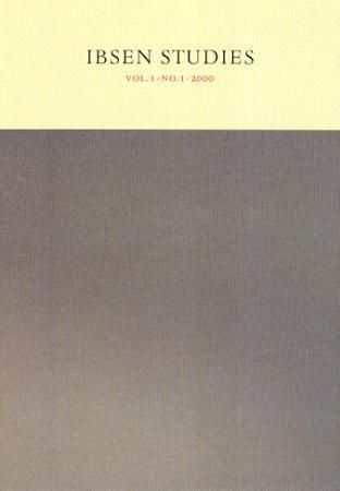 Ibsen studies : vol. 1, no. 1, 2000
