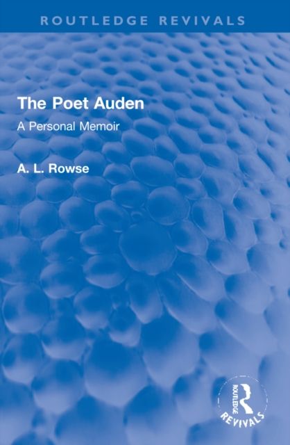 The Poet Auden : A Personal Memoir