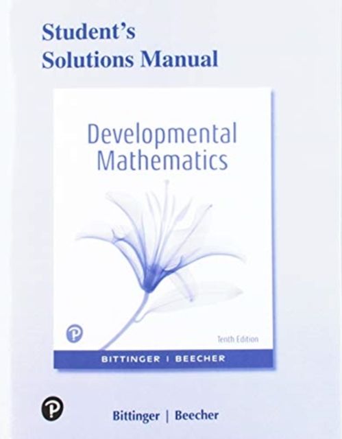 Forsidebilde av Student Solutions Manual for Developmental Mathematics : College Mathematics and Introductory Algebra