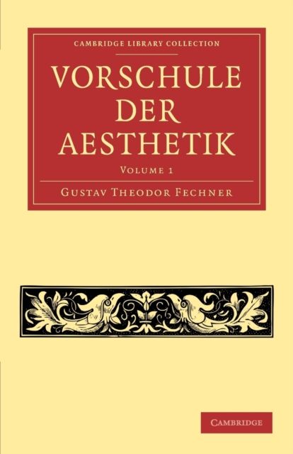 Vorschule der Aesthetik