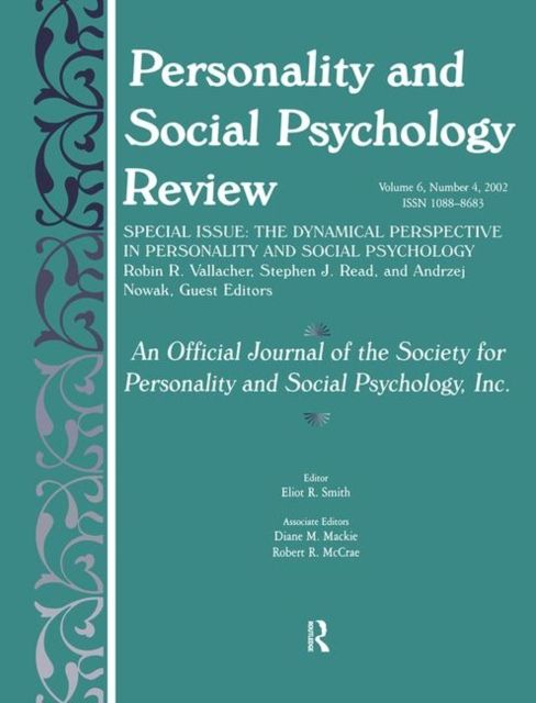 The Dynamic Perspective in Personality and Social Psychology : A Special Issue of personality and Social Psychology Review