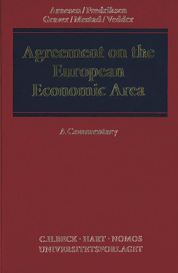 Agreement on the European economic area : a commentary