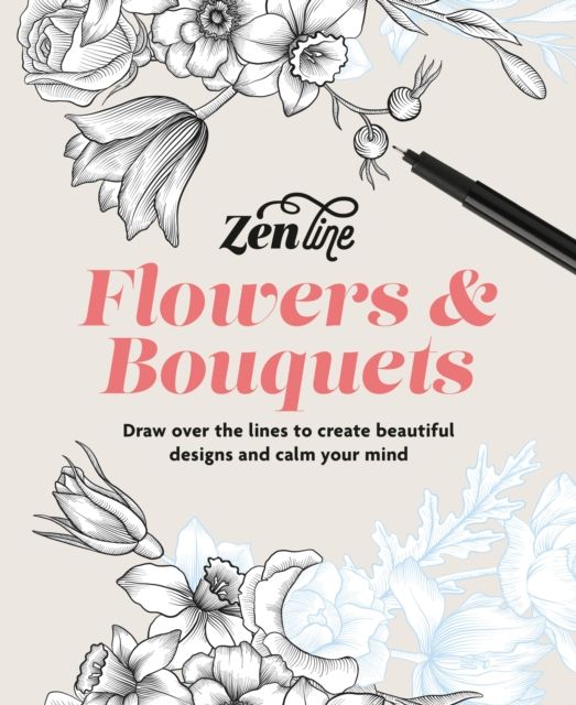 Zenline Flowers & Bouquets : Draw over the lines to create beautiful designs and calm your mind
