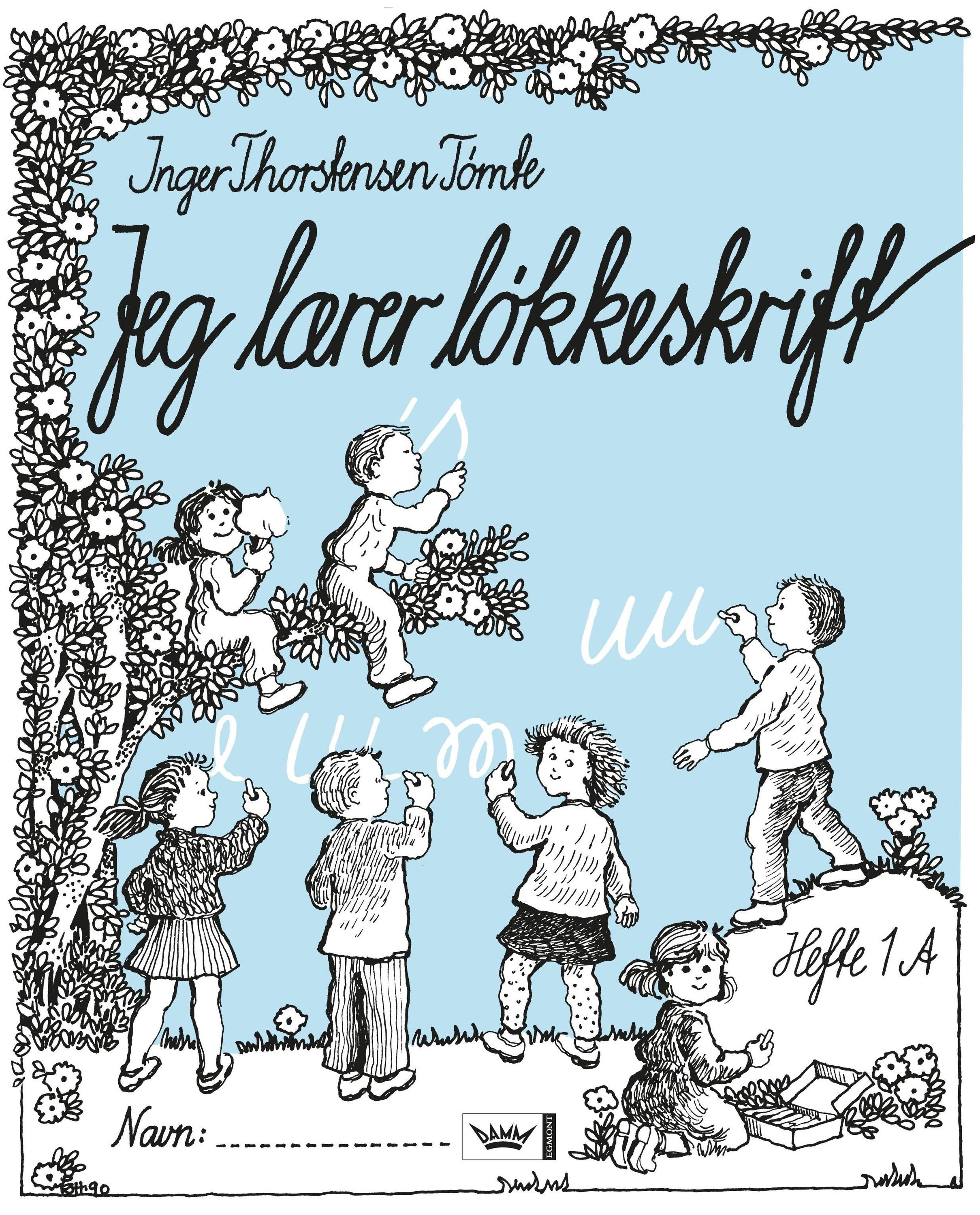 Jeg lærer løkkeskrift : hefte 1A