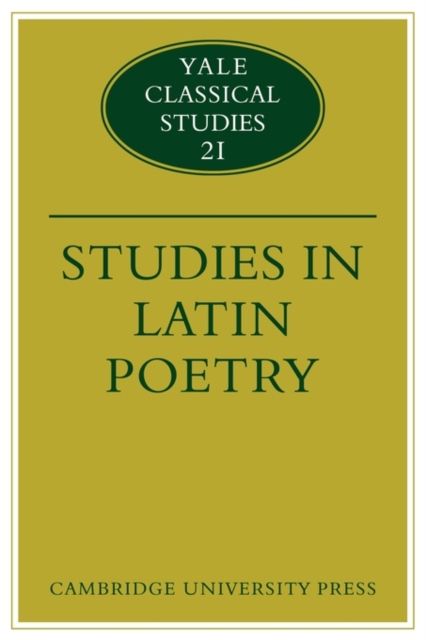 Studies in Latin Poetry
