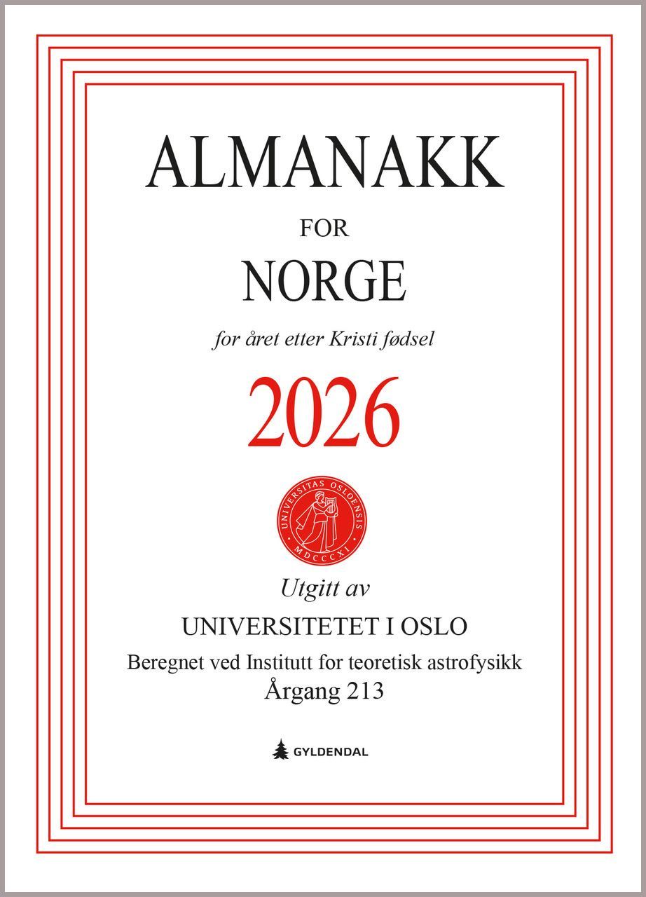 Forsidebilde av Almanakk for Norge : for året etter Kristi fødsel 2026