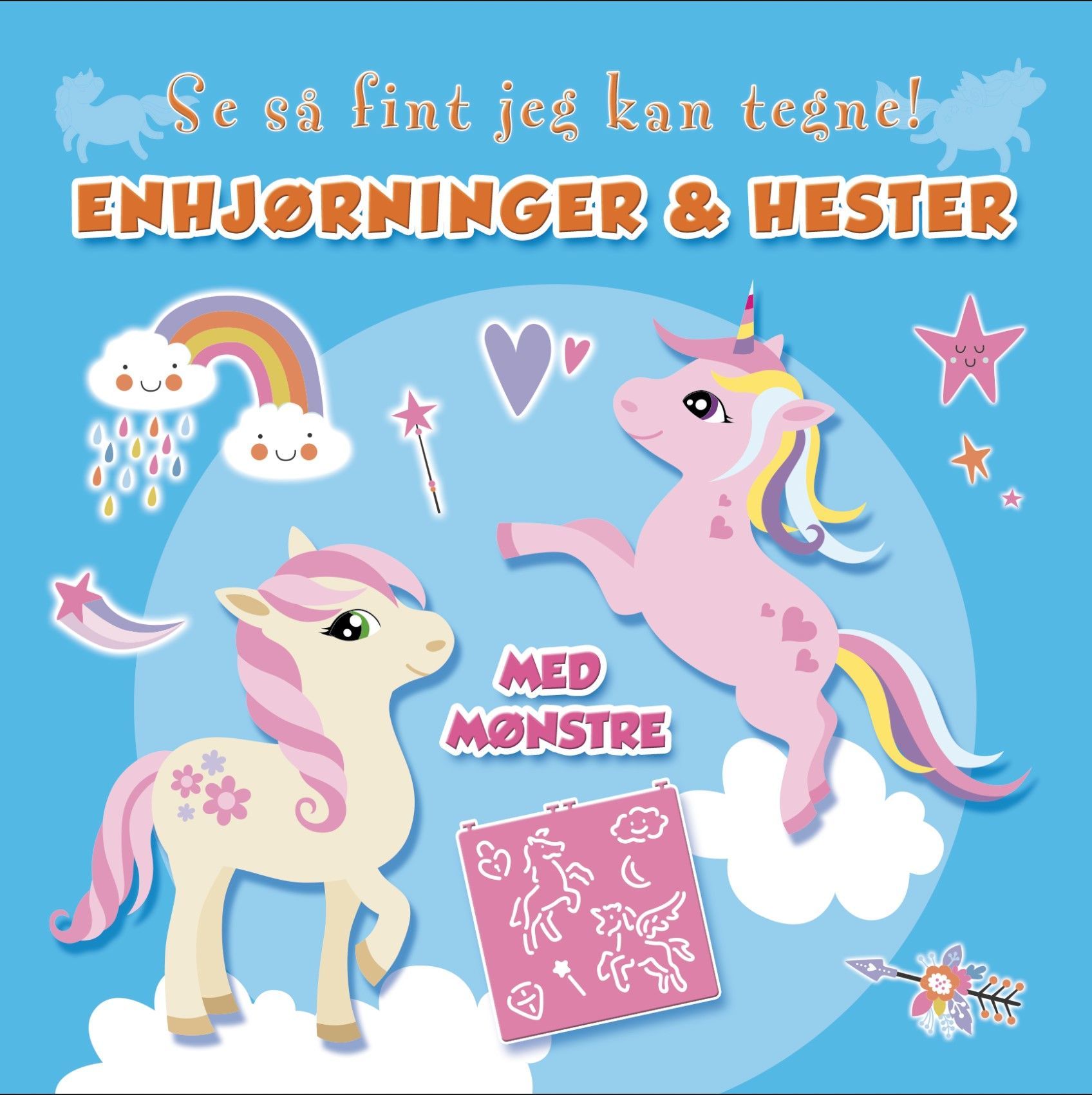 Enhjørninger & hester : se så fint jeg kan tegne!