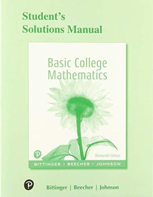 Forsidebilde av Student Solutions Manual for Basic College Mathematics