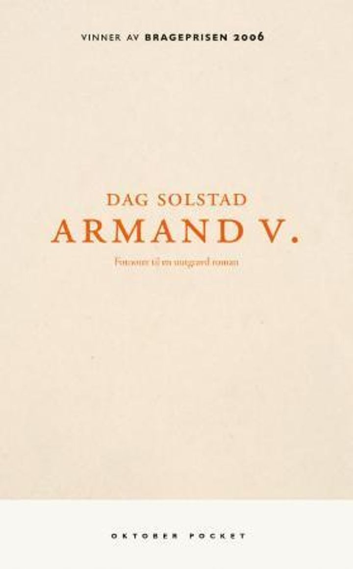 Armand V. : fotnoter til en uutgravd roman