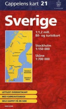 Sverige 2005-2008 : bil- og turistkart