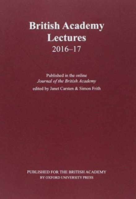 British Academy Lectures, 2016-17