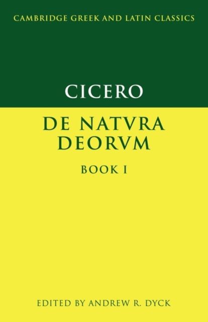 Cicero: De Natura Deorum Book I
