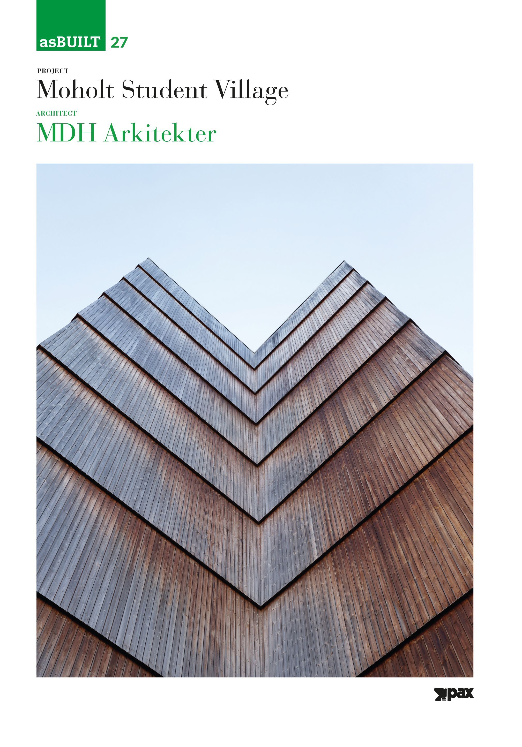 Project Moholt Student Village, architect: MDH arkitekter