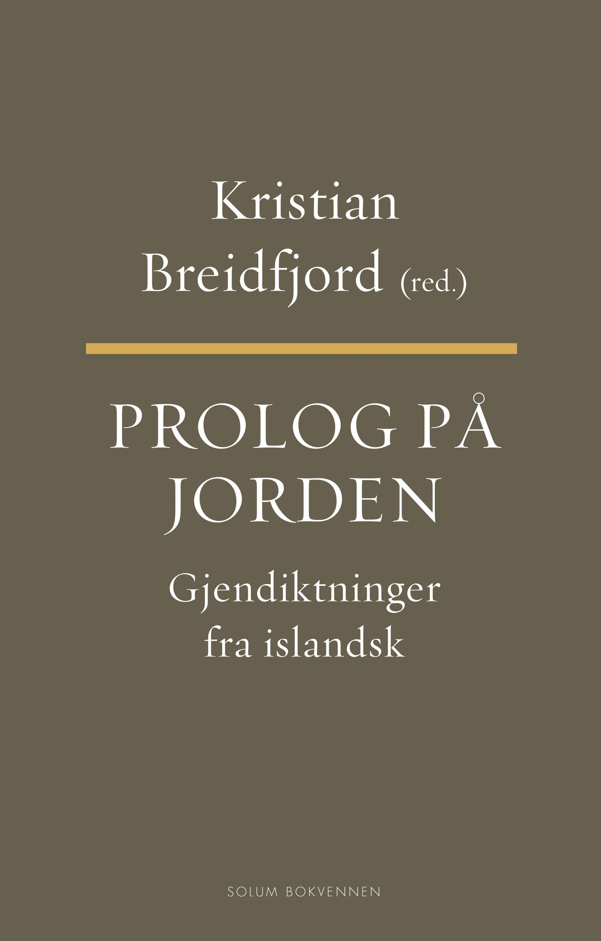 Forsidebilde av Prolog på jorden