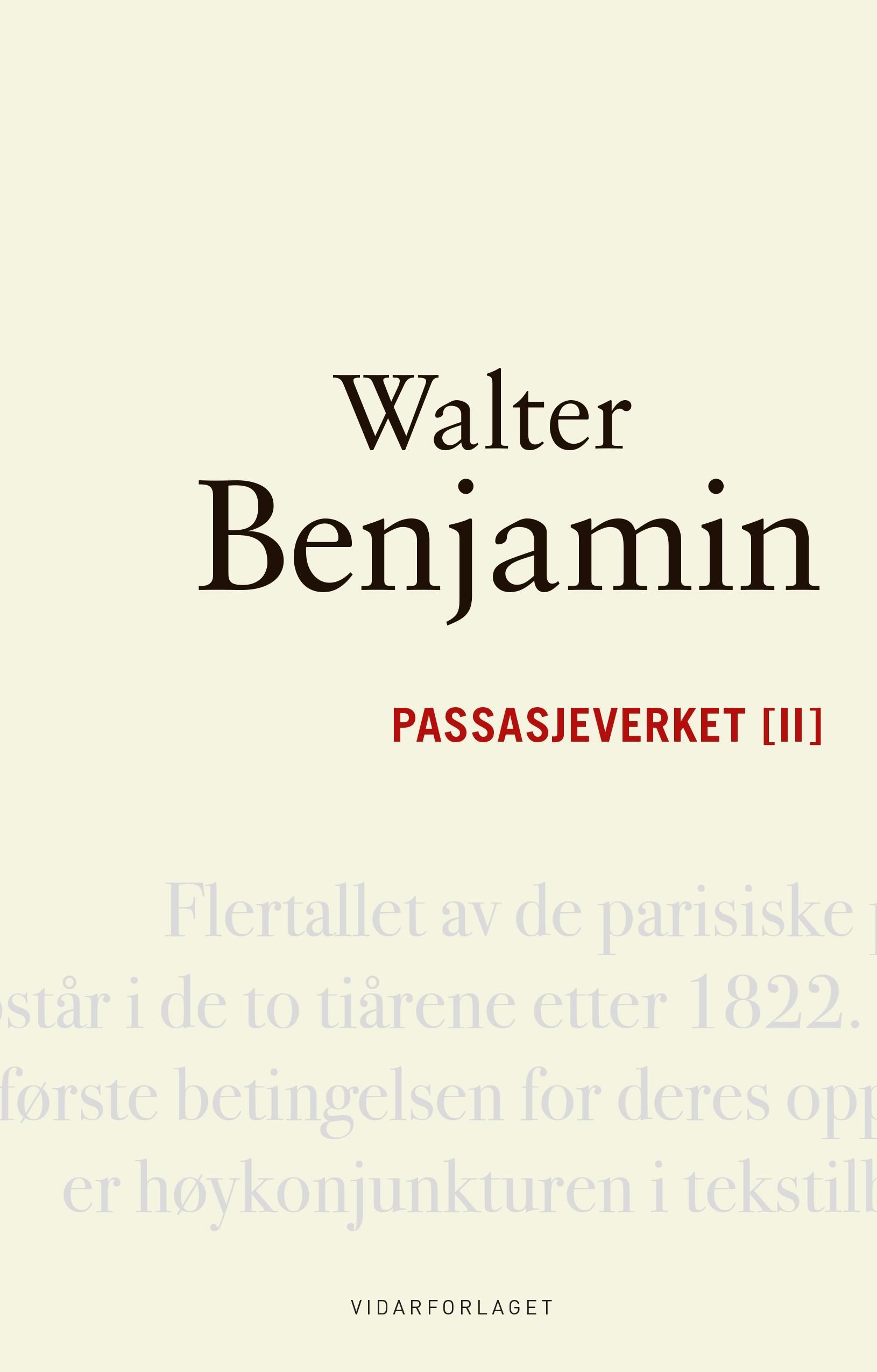 Passasjeverket. II