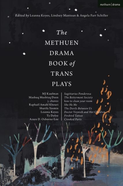 Forsidebilde av The Methuen Drama Book of Trans Plays : Sagittarius Ponderosa; The Betterment Society; how to clean your room; She He Me; The Devils Between Us; Doctor Voynich and Her Children; Firebird Tattoo; Crooked Parts
