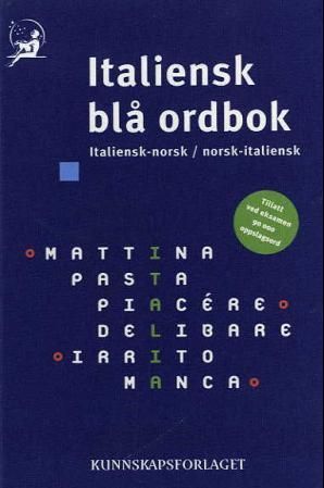 Italiensk blå ordbok : italiensk-norsk/norsk-italiensk