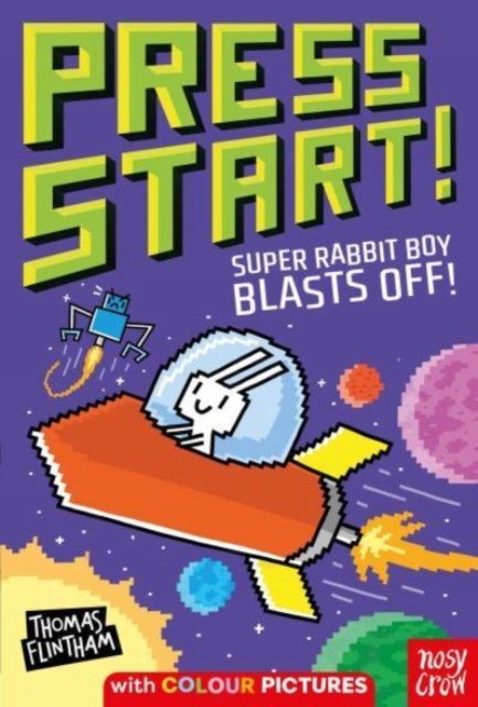Super rabbit boy blasts off!