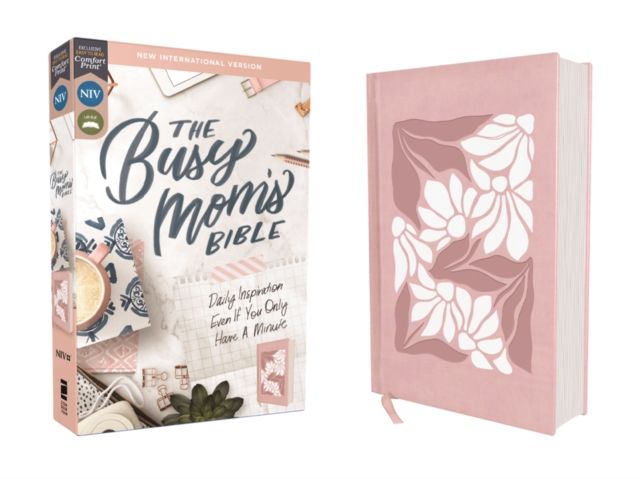 Forsidebilde av The Busy Mom's Bible : Niv, Pink, Red Letter, Comfort Print: Daily Inspiration Even If You Only Have One Minute