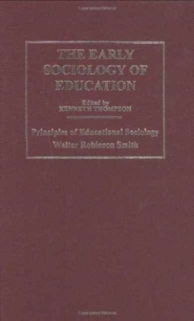 Early Sociology of Education