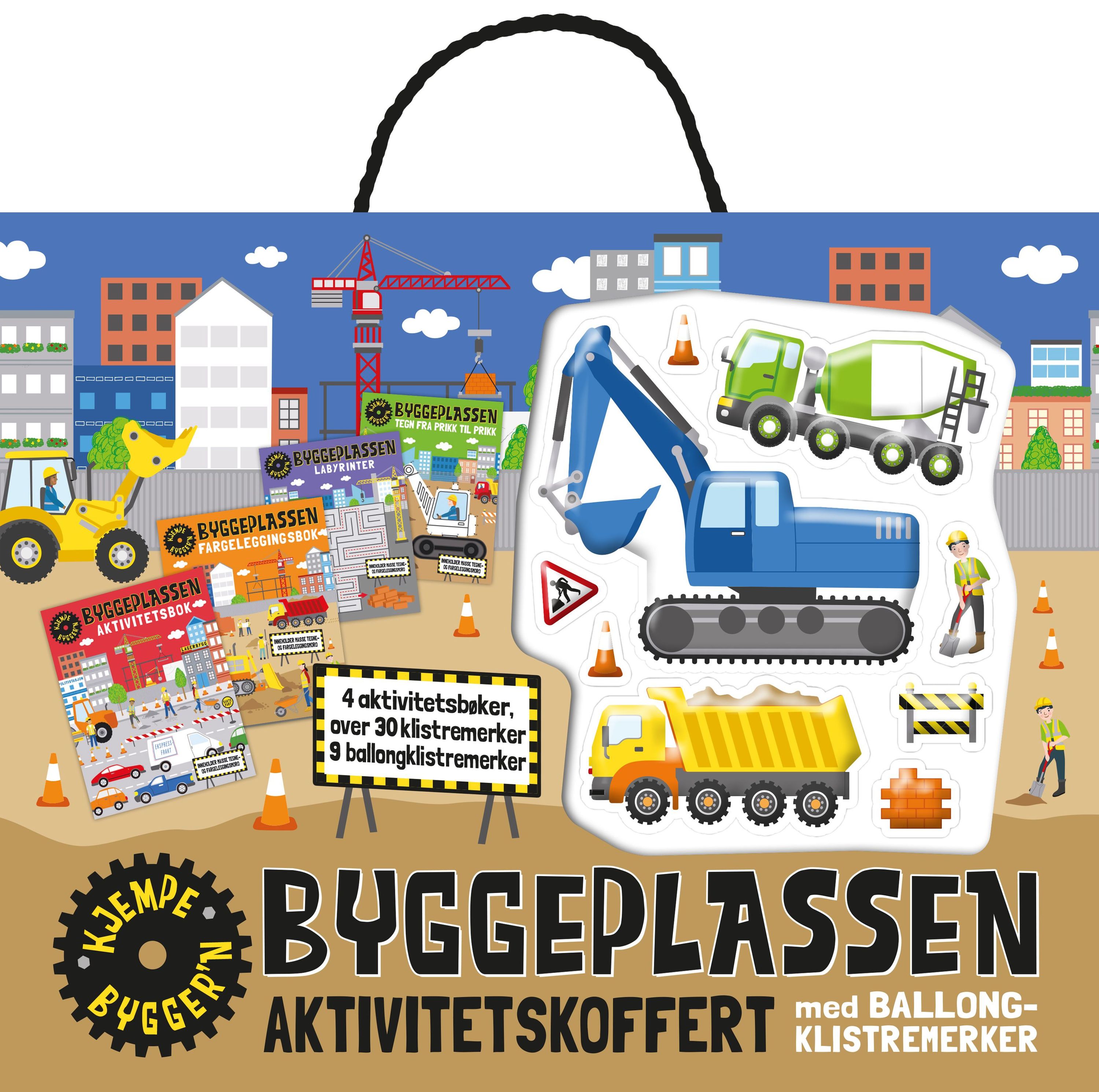 Byggeplassen : aktivitetskoffert med ballongklistremerker