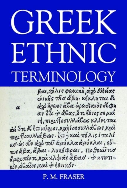 Greek Ethnic Terminology