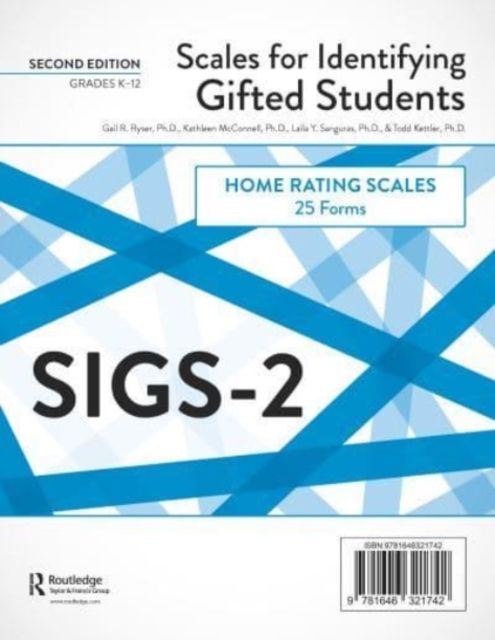 Scales for Identifying Gifted Students (SIGS-2) : Home Rating Scale Forms (25 Forms)