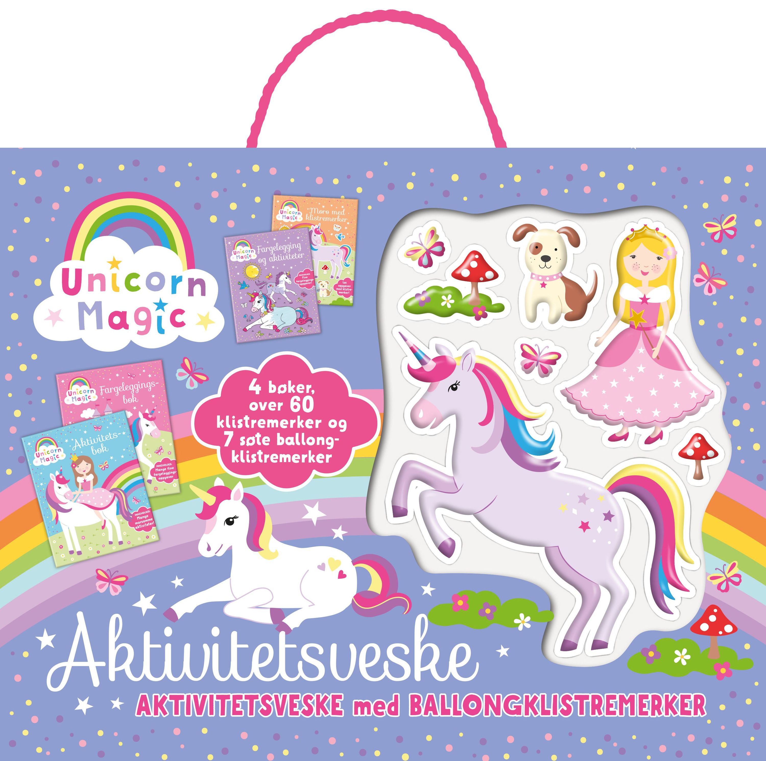 Unicorn Magic : aktivitetsveske med ballongklistremerker