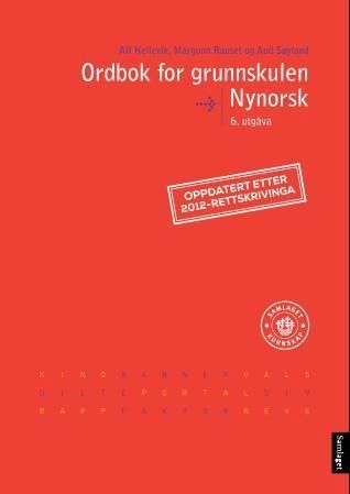 Forsidebilde av Ordbok for grunnskulen : med ordforklaringar, synonym og fulle bøyingsformer