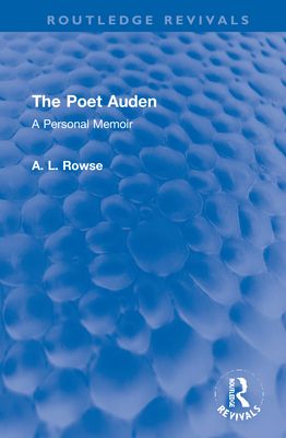 The Poet Auden : A Personal Memoir