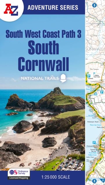South West Coast Path 3 – South Cornwall : With Ordnance Survey Mapping