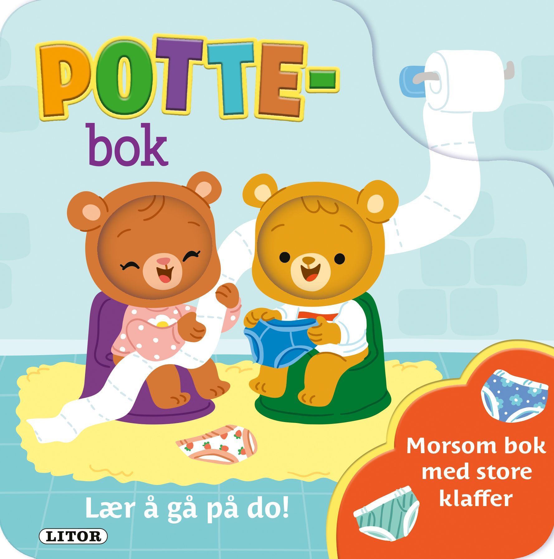 Pottebok med klaffer
